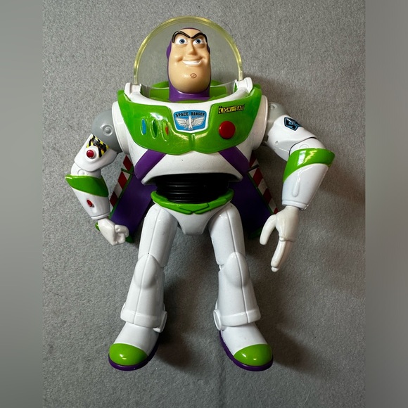 Disney Other - Disney Pixar blast-off Buzz Lightyear Action Figure - 7”White and Green